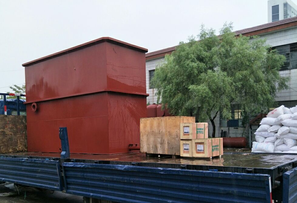 蒼山大蒜沖洗、切割廢水處理設備發貨